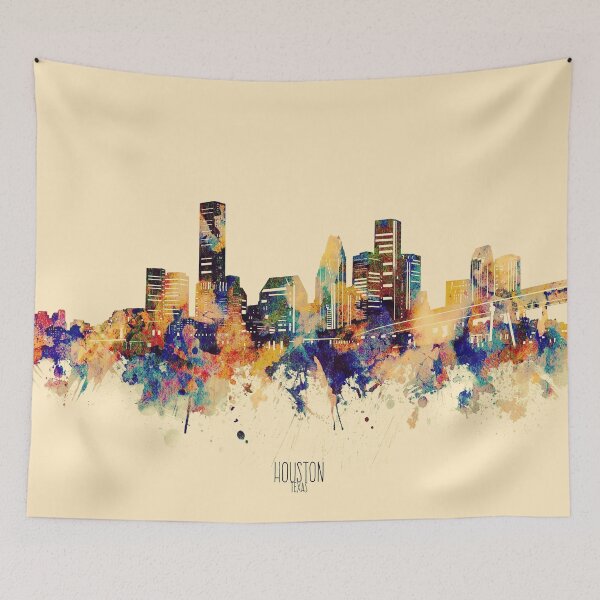 Item preview, houston skyline designed and sold by BekimART2.