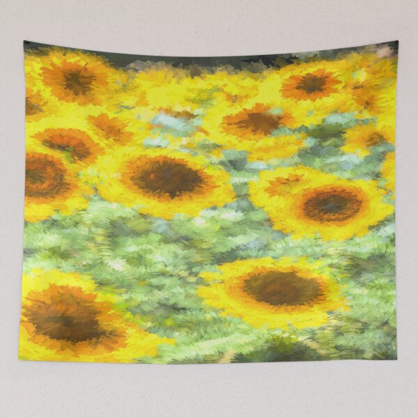 Item preview, Painterly Sunflower Field designed and sold by Londonimages.