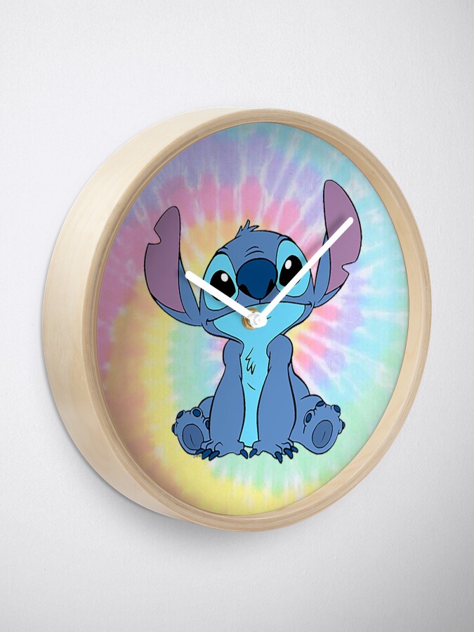 Alternate view of colorfull Stitch Clock