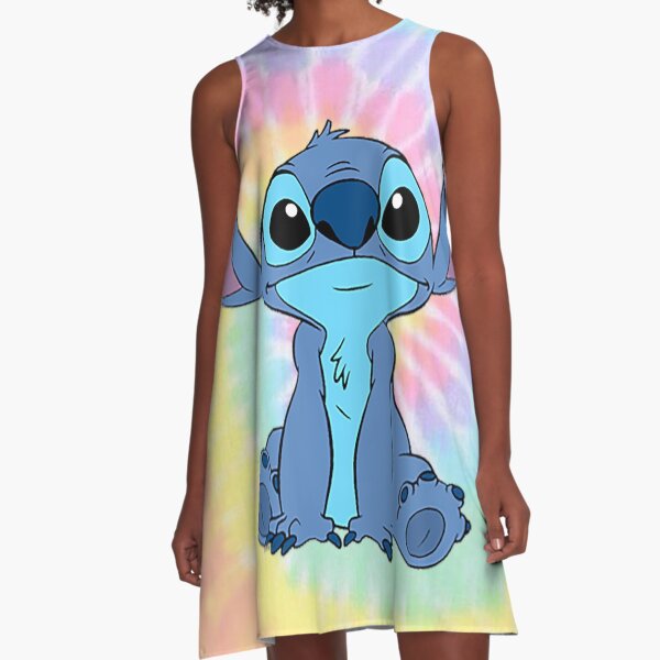 colorfull Stitch A-Line Dress