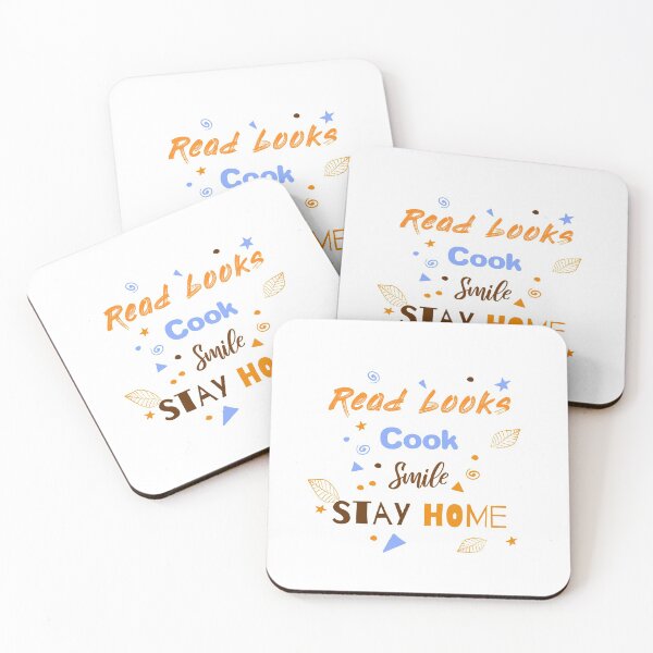Item preview, Positive message. "Read books. Cook. Smile. Stay home". designed and sold by myikigai.