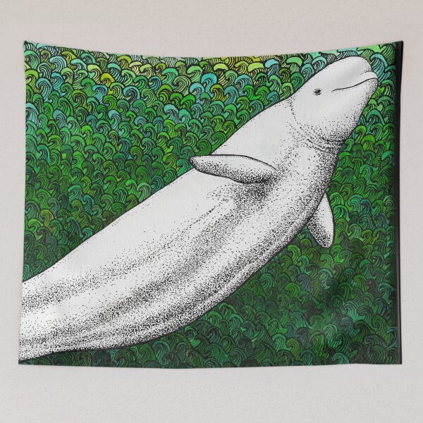 Item preview, Beluga whale in the ocean designed and sold by chloeyzoard.