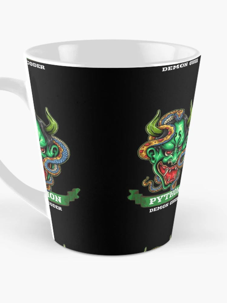 Thumbnail 3 of 4, Coffee Mug, Python Demon Coder designed and sold by clubtee.