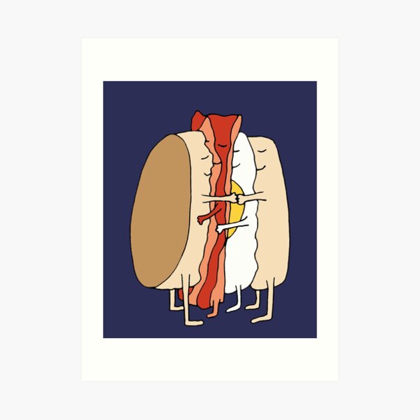 Breakfast Sandwich Love Art Print