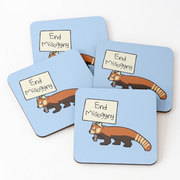 Item preview, End Misogyny (Red Panda) designed and sold by jezkemp.