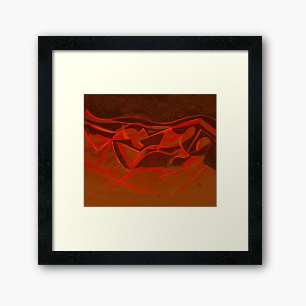 Lovers in bed Framed Art Print