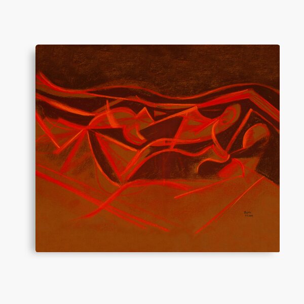 Lovers in bed Canvas Print