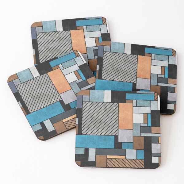 Item preview, Random Concrete Pattern - Blue, Grey, Brown designed and sold by Zoltan Ratko.