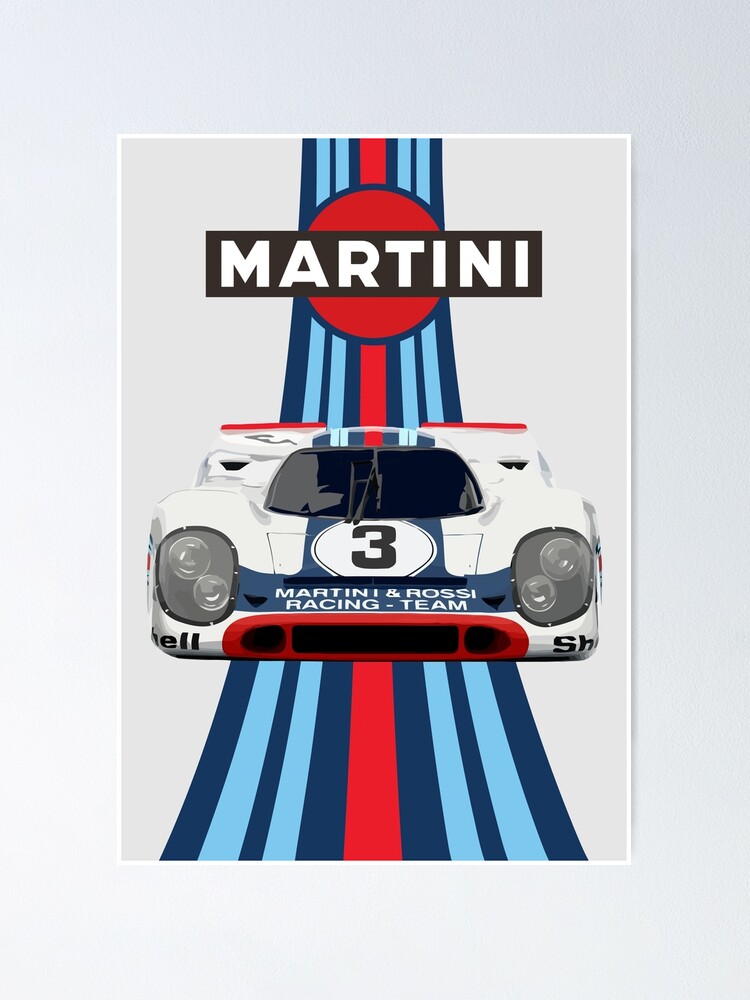 Martini Racing Stripes - Porsch 917 No 3 Poster for Sale by  Speedbirddesign