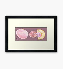 pink collage Framed Print
