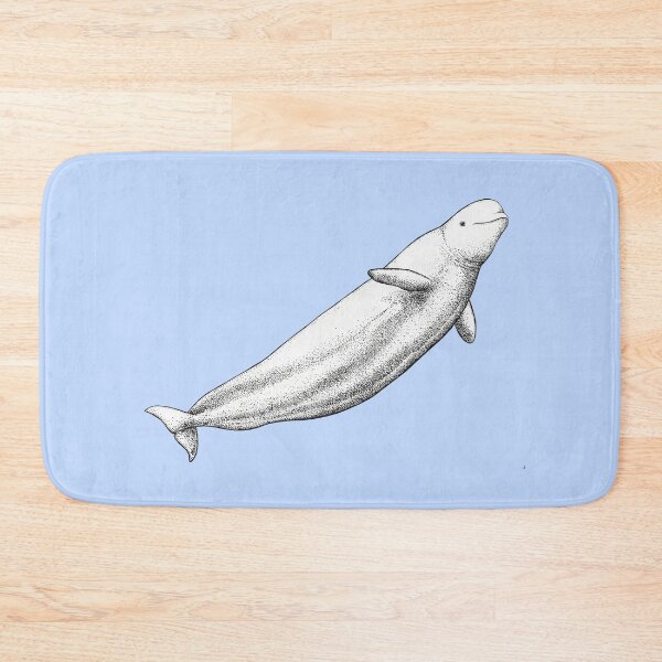 Item preview, Beluga whale (Delphinapterus leucas) ink artwork designed and sold by chloeyzoard.