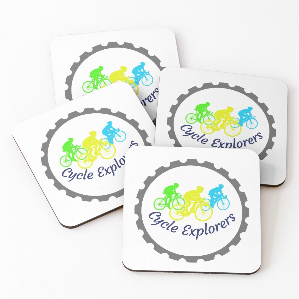 Item preview, Coasters (Set of 4) designed and sold by cycleexplorers.