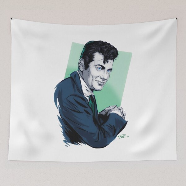 Item preview, Tony Curtis - An illustration by Paul Cemmick designed and sold by TIGERDAVER.