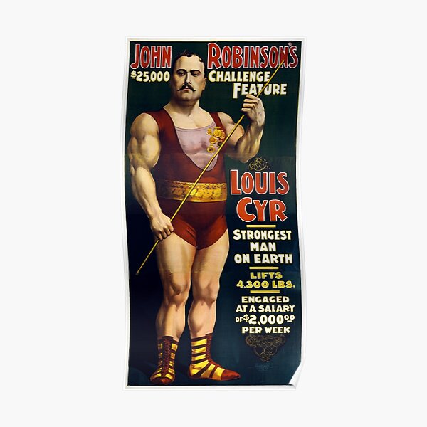 Circus Strongman Posters Redbubble