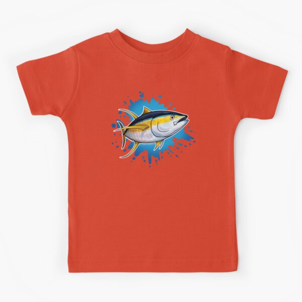 Yellowfin Tuna Splash Kids T-Shirt for Sale by David Pearce