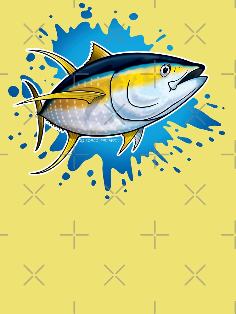 Yellowfin Tuna Splash Kids T-Shirt for Sale by David Pearce