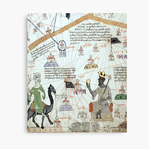 Mansa Musa from the Catalan Atlas Canvas Print