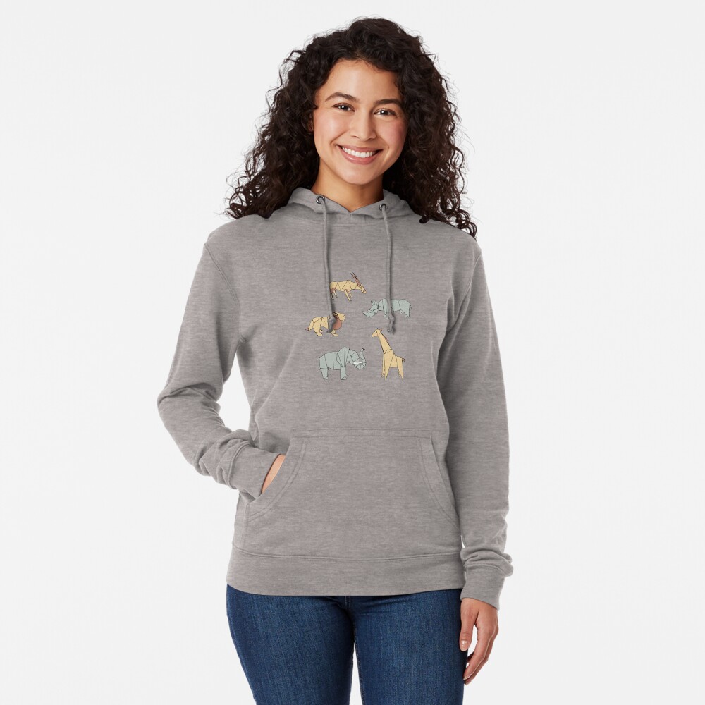 Origami Safari Lightweight Hoodie