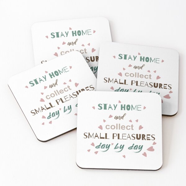 Item preview, "Stay home and collect small pleasures day by day".  designed and sold by myikigai.