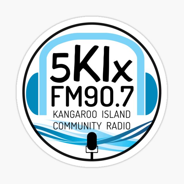 5KIx FM 90.7 Kangaroo Island Community Radio Sticker
