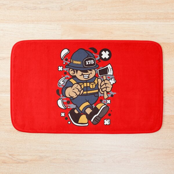 Item preview, Firefighters cartoon character - Every day they face new dangers and every day they find ways to fix them! designed and sold by Nickelparis.