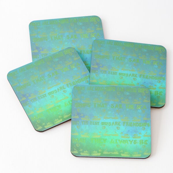 Item preview, Boats 'n' Quotes in green, blue designed and sold by WatersEdgeGal.