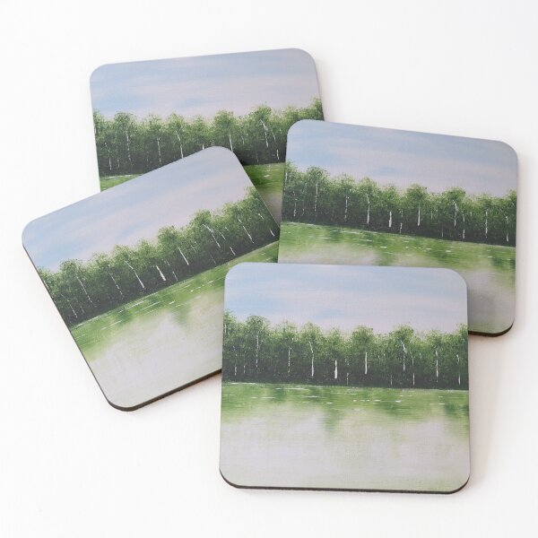 Item preview, Green Trees around a Lake designed and sold by MaggieMosleyArt.