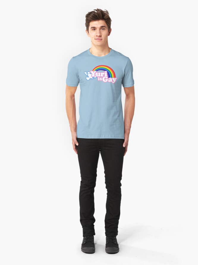 Alternate view of Yuri is Gay Slim Fit T-Shirt