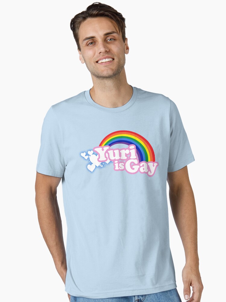 Thumbnail 1 of 7, Essential T-Shirt, Yuri is Gay designed and sold by merimeaux.
