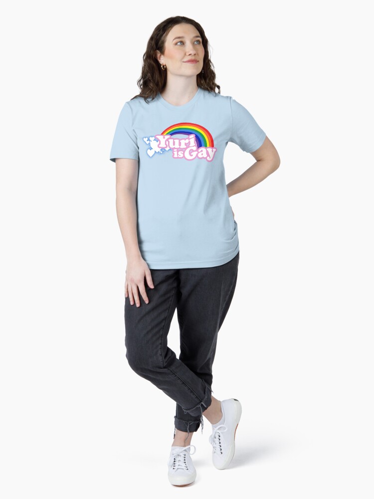 Thumbnail 4 of 7, Essential T-Shirt, Yuri is Gay designed and sold by merimeaux.