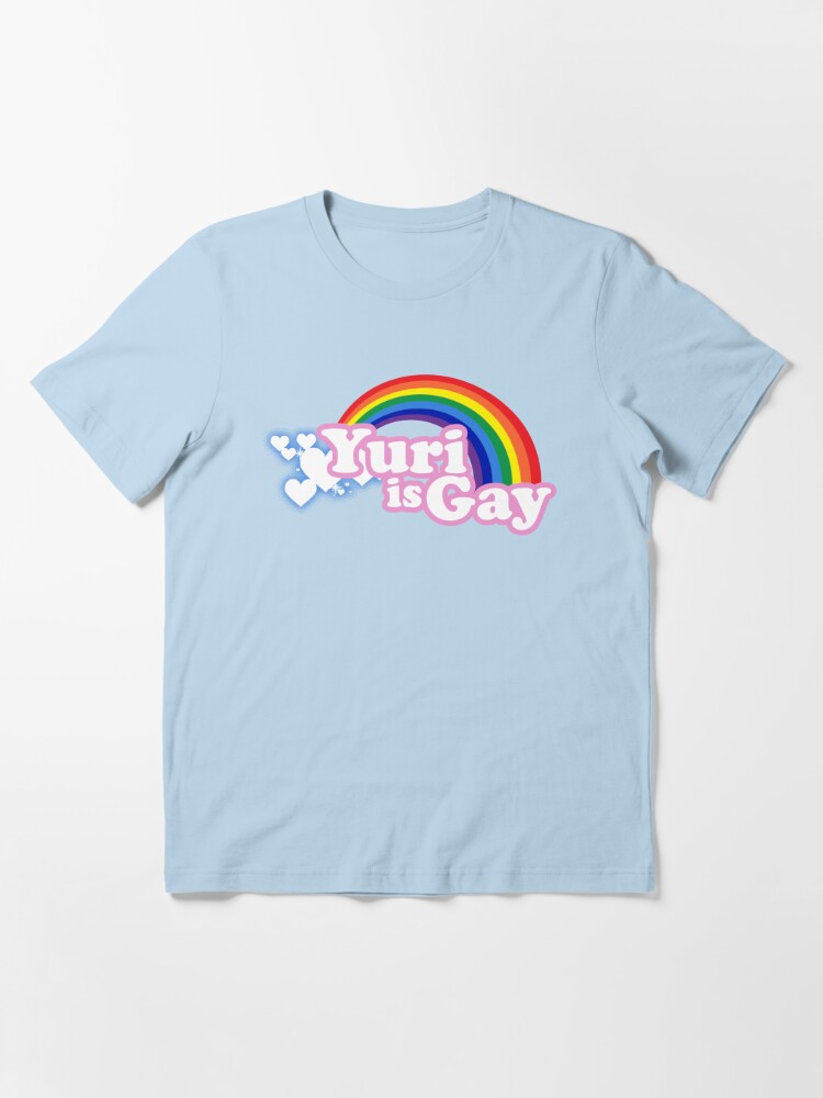 Thumbnail 2 of 7, Essential T-Shirt, Yuri is Gay designed and sold by merimeaux.