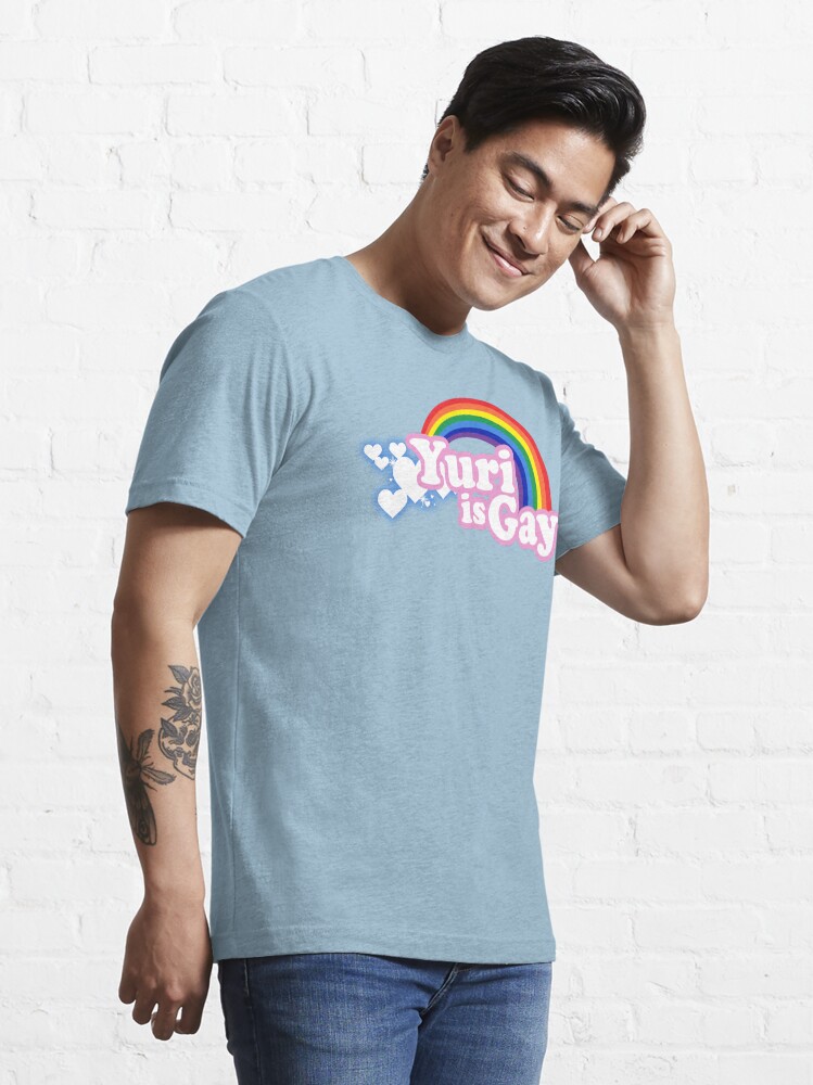 Thumbnail 3 of 7, Essential T-Shirt, Yuri is Gay designed and sold by merimeaux.