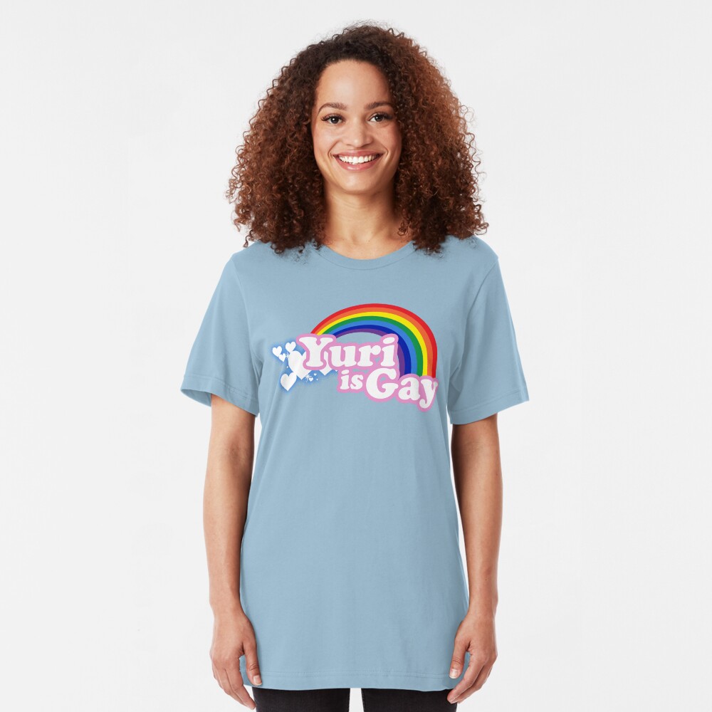 Yuri is Gay Slim Fit T-Shirt