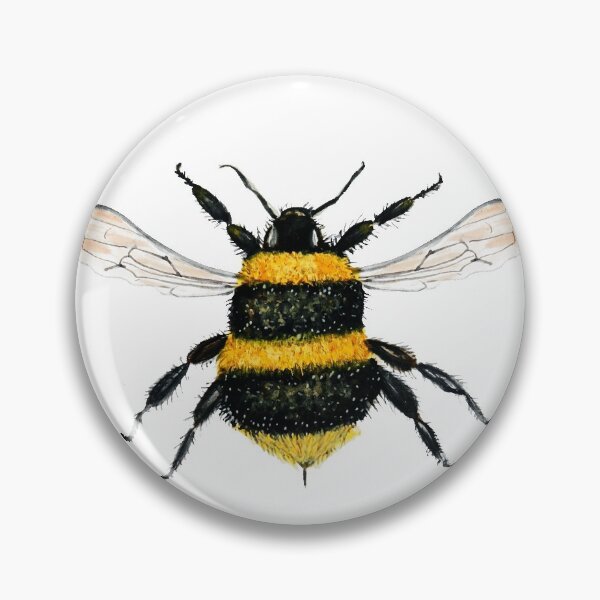 Item preview, Bee watercolour painting designed and sold by MagentaRose.