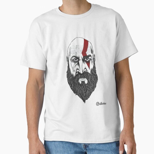 Vista previa del artículo con la obra «Kratos», diseñado y vendido por VillarDraw.
