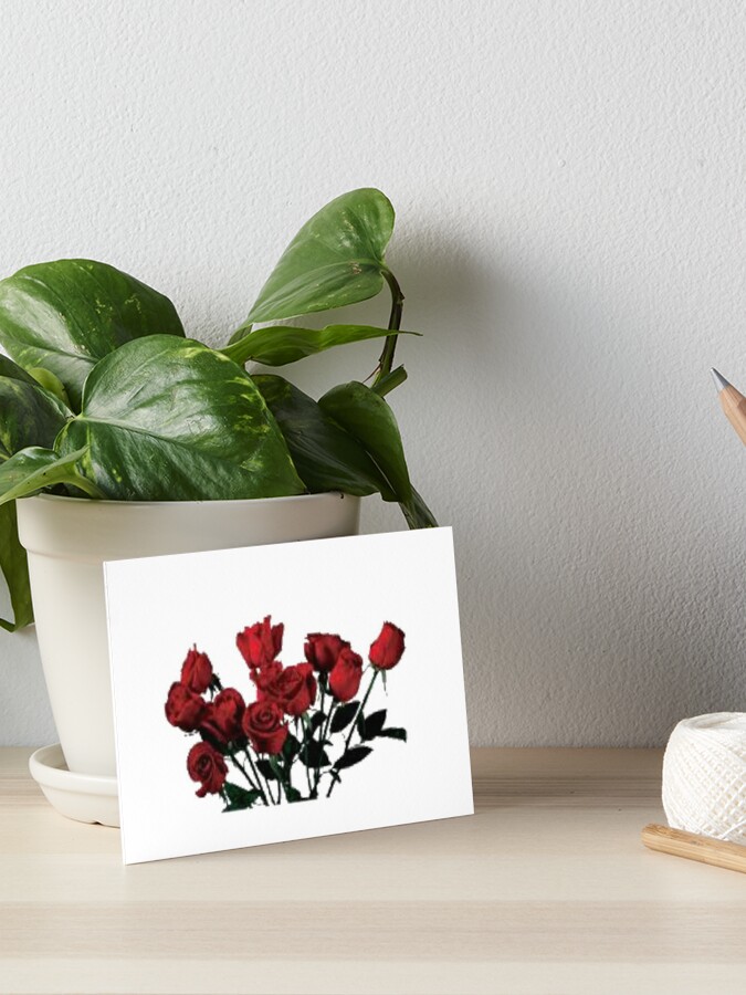Bundle Of Roses Png Black Roses Red Roses Aesthetic Art Board Print By Yeradoll Redbubble