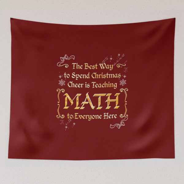 Item preview, The Best Way To Spend Christmas Is Teaching Math designed and sold by AscendMerch.