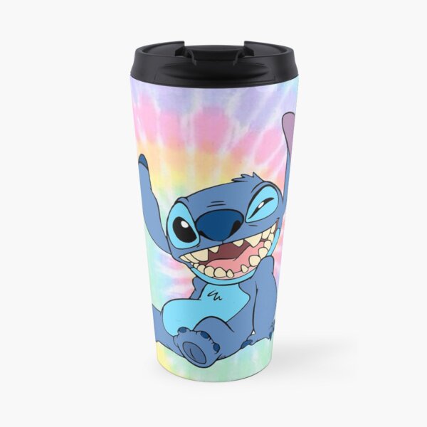 Colorful Stitch sitting Travel Mug