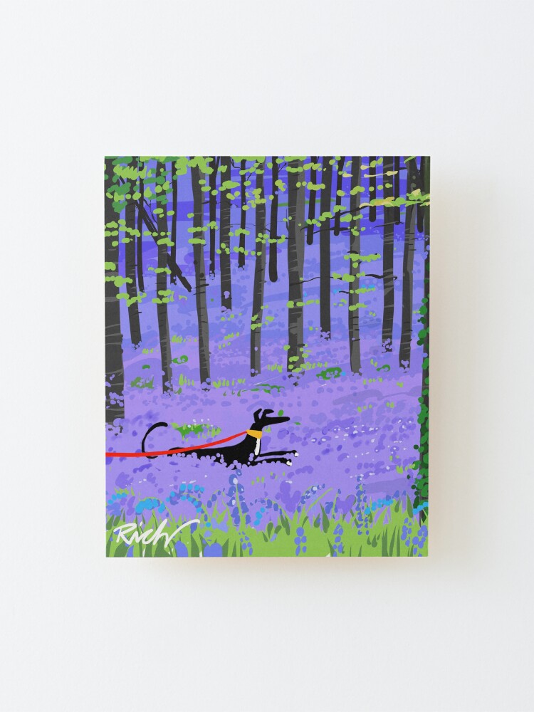 Alternate view of Bluebell Hound Mounted Print