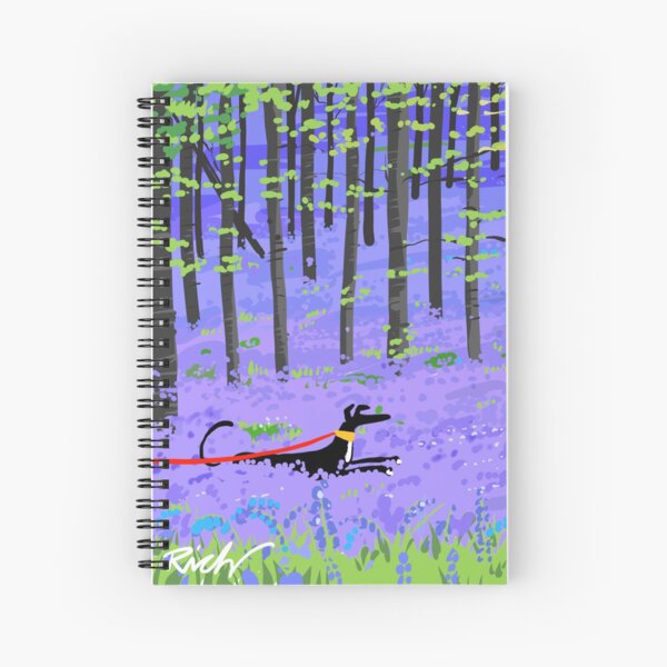 Bluebell Hound Spiral Notebook