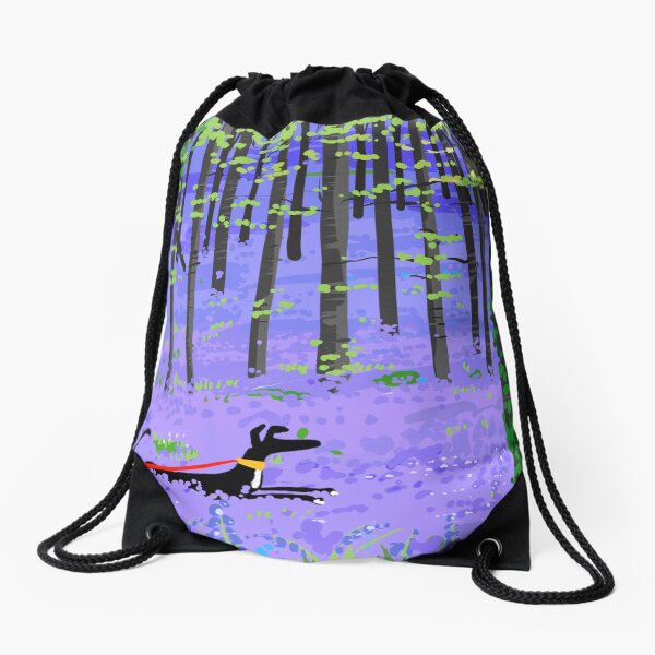 Bluebell Hound Drawstring Bag
