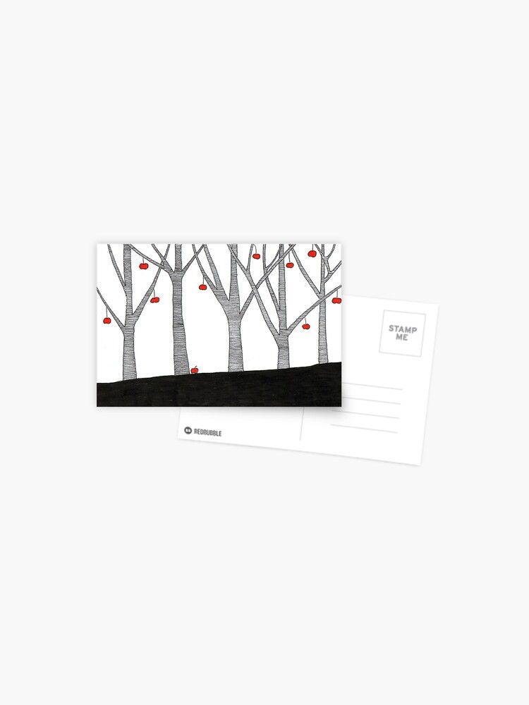 Thumbnail 1 of 2, Postcard, Apples designed and sold by lexihastra.