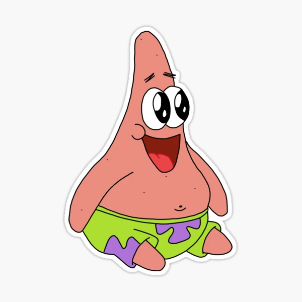 Sassy Patrick Sticker for Sale by Tsunami-Sticker