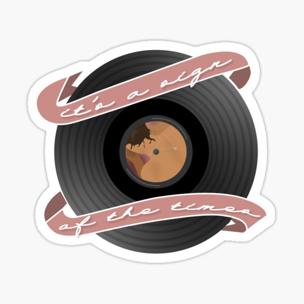 signo de los tiempos de vinilo Pegatina