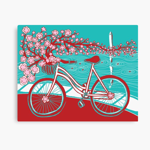 bicycle bloom Canvas Print