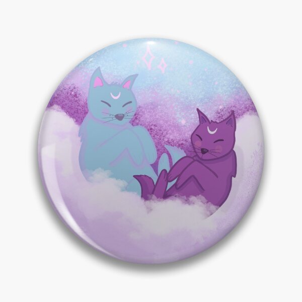 Item preview, Cats in the Clouds (Blue and Purple Version) designed and sold by yitmarak.