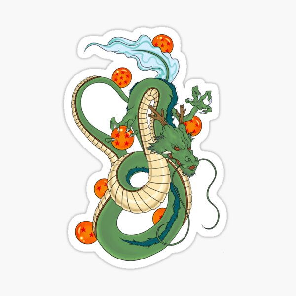 Japanese Dragon Shenron" Sticker for Sale by lawlessamyart