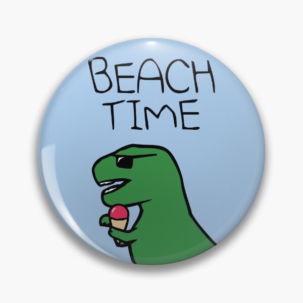 Item preview, Beach Time (T-Rex Ice Cream) designed and sold by jezkemp.