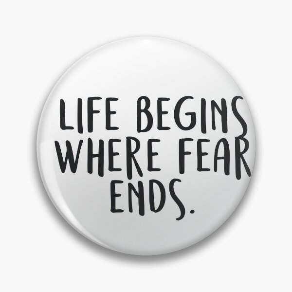 Item preview, Life begins where fear ends. - Osho quote designed and sold by caddystar.