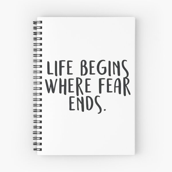 Item preview, Life begins where fear ends. - Osho quote designed and sold by caddystar.